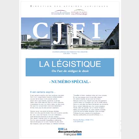 Culegere de articole în domeniul legisticii. Franța, 2008